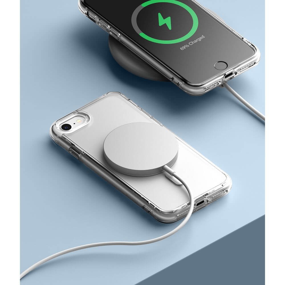 Magsafe Калъф за iPhone SE 2022/2020 8/7, Ringke Fusion Matte Case, Прозрачен (7)