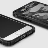 Противоударен Калъф за iPhone SE 2022/2020 8/7, Ringke Fusion X Camouflage Case, Черен (3)