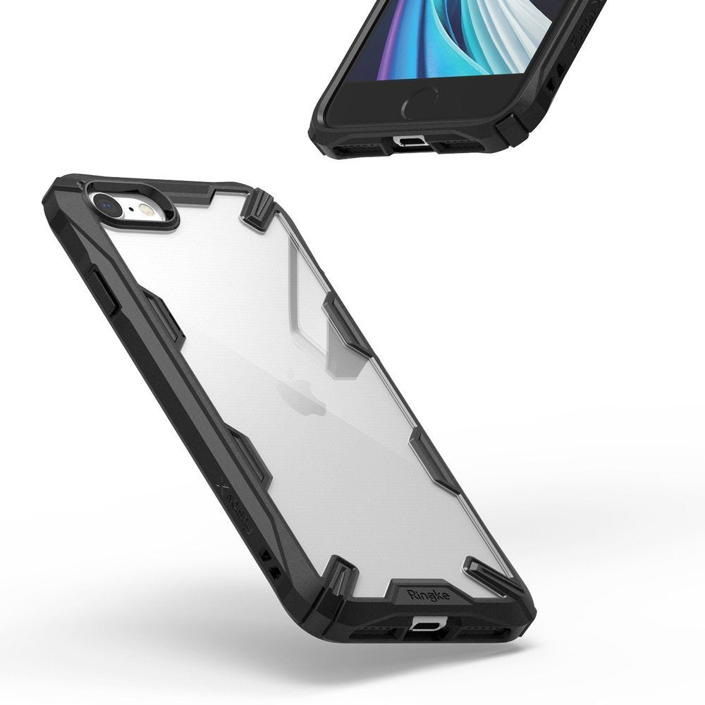 Противоударен Калъф за iPhone SE 2022/2020 8/7, Ringke Fusion X Case, Черен (2)