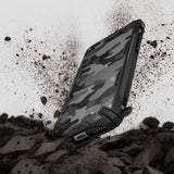 Противоударен Калъф за iPhone SE 2022/2020 8/7, Ringke Fusion X Camouflage Case, Черен (4)
