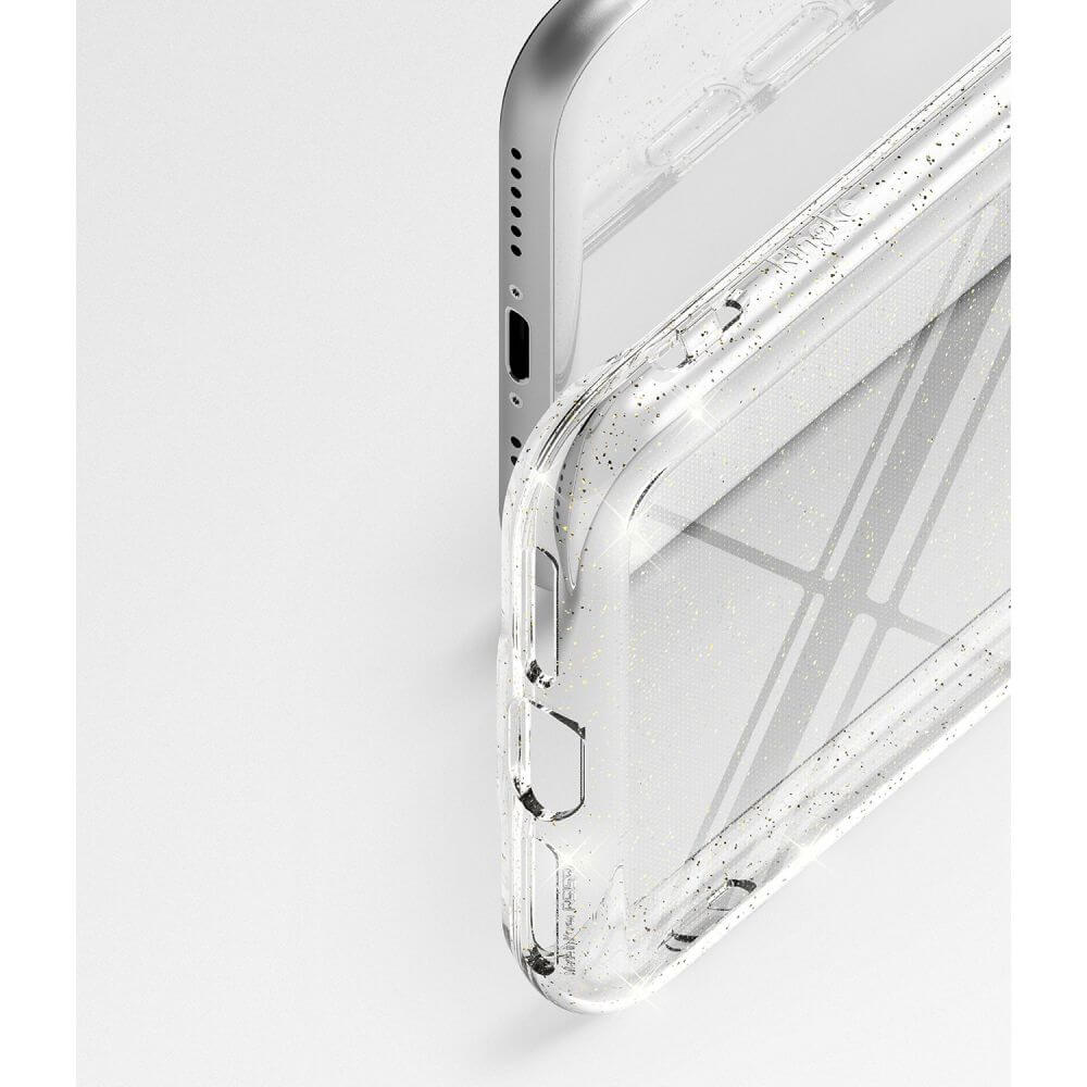 Блестящ Калъф за iPhone SE 2022/2020 8/7, Ringke Air Glitter Case, Прозрачен (3)