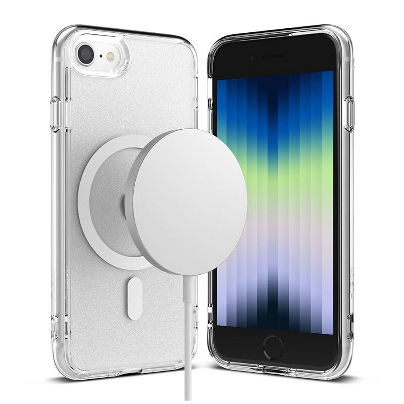 Magsafe Калъф за iPhone SE 2022/2020 8/7, Ringke Fusion Matte Case, Прозрачен (2)