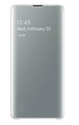 Оригинален Активен Калъф за Samsung S10е Clear View Cover Book Case EF-ZG970CWEGWW, Бял