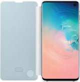 Оригинален Активен Калъф за Samsung S10е Clear View Cover Book Case EF-ZG970CWEGWW, Бял (4)