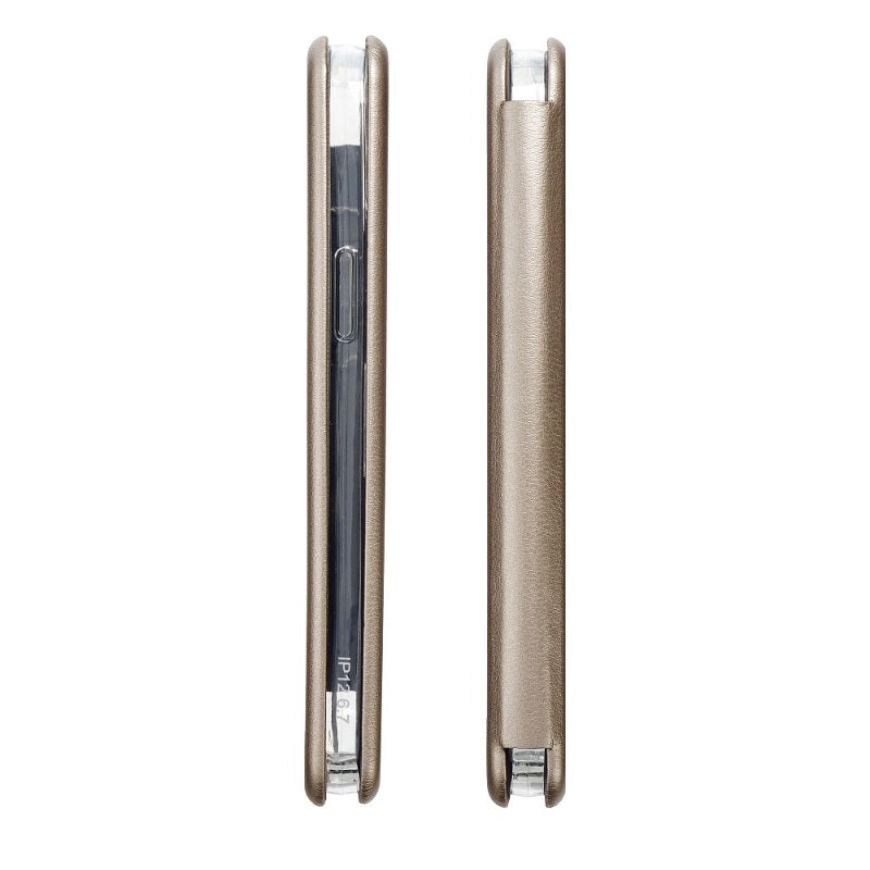 Кожен Калъф за Samsung A13 4G, Forcell Elegance Book Case, Златист (5)