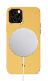 Magsafe Калъф за iPhone 12/Pro, Decoded Silicone Case, Жълт (2)