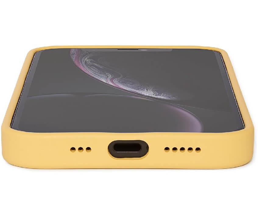 Magsafe Калъф за iPhone 12/Pro, Decoded Silicone Case, Жълт (5)