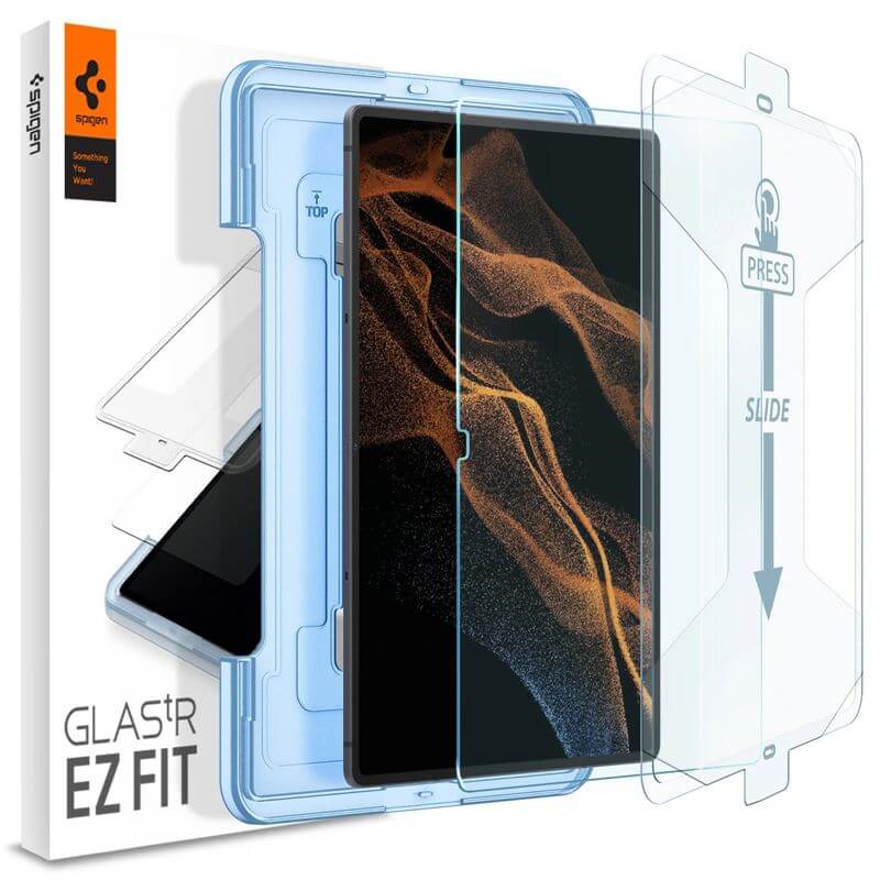 Стъклен Протектор за Samsung Tab S10/S9/S8 (Ultra) 14.6, Spigen EZ Fit Glass, Прозрачен