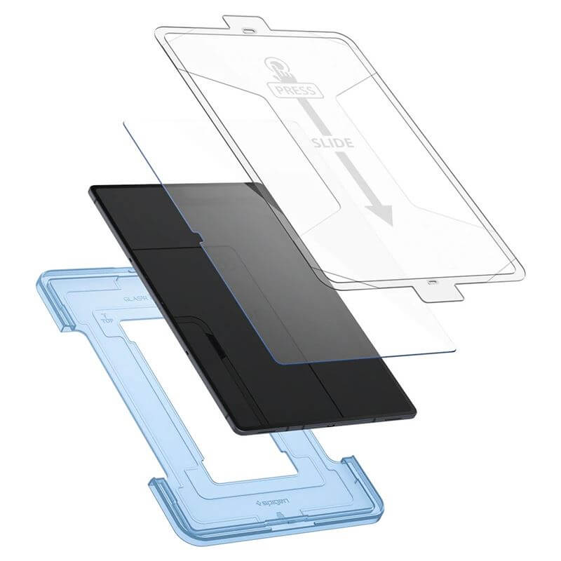 Стъклен Протектор за Samsung Tab S10/S9/S8 (Ultra) 14.6, Spigen EZ Fit Glass, Прозрачен (4)