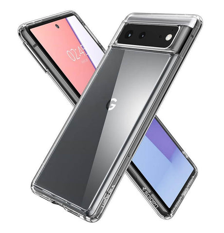 Противоударен Калъф за Google Pixel 6, Spigen Ultra Hybrid Case, Прозрачен (4)