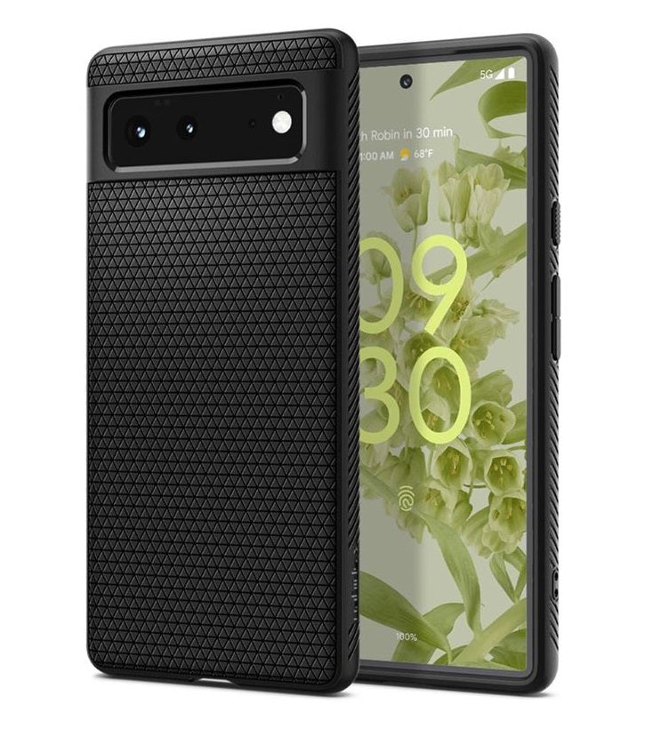 Противоударен Калъф за за Google Pixel 6, Spigen Liquid Air Case, Черен