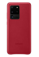 Оригинален Кожен Калъф за Samsung S20 Ultra, Leather Cover Case EF-VG988LREGEU, Червен