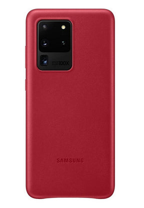 Оригинален Кожен Калъф за Samsung S20 Ultra, Leather Cover Case EF-VG988LREGEU, Червен