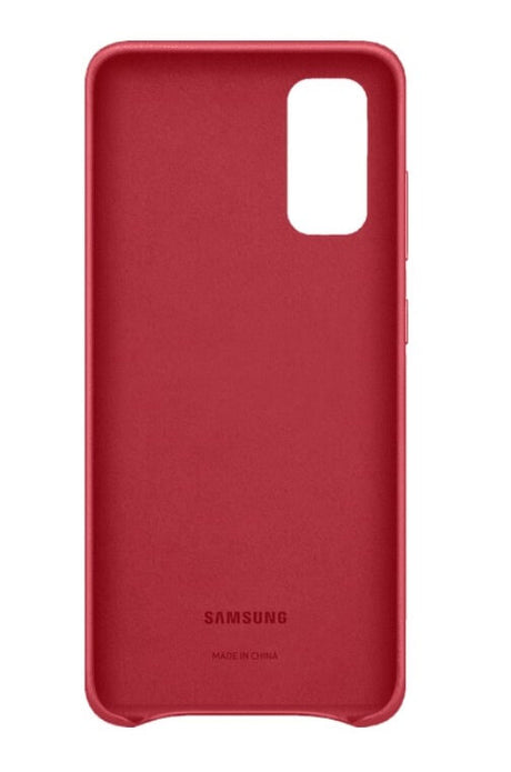 Оригинален Кожен Калъф за Samsung S20, Leather Cover Case EF-VG980LREGEU, Червен (2)