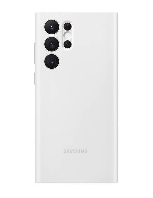 Оригинален Активен Калъф за Samsung S22 Ultra Clear View Cover Book Case EF-ZS908CWEGEE, Бял (3)