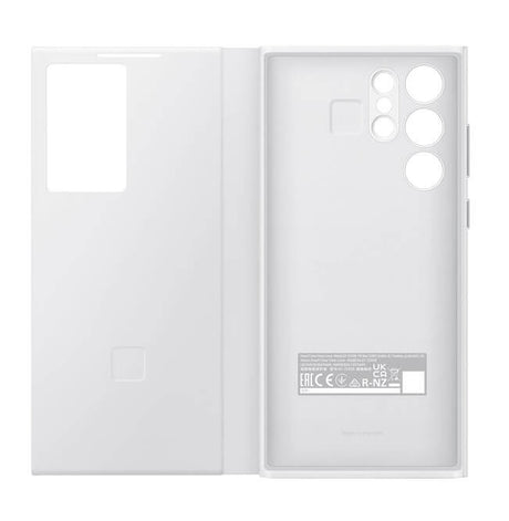 Оригинален Активен Калъф за Samsung S22 Ultra Clear View Cover Book Case EF-ZS908CWEGEE, Бял (5)