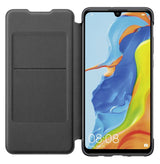 Оригинален Кожен Калъф за Huawei P30 Lite Wallet Book Case, Черен (2)