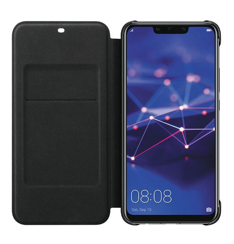 Оригинален Кожен Калъф за Huawei Mate 20 Lite Wallet Book Case, Черен (2)