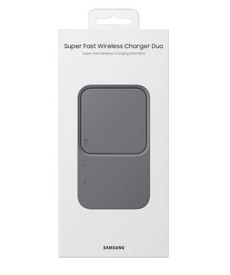 Безжично Зарядно за Samsung Wireless Charger Duo Pad EP-P5400BBE 15W, Черен (4)