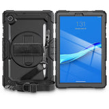Калъф с Дръжка за Lenovo Tab M10 HD 2th 10.1, Tech-Protect Solid360 Case, Черен (2)