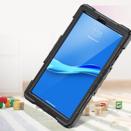 Калъф с Дръжка за Lenovo Tab M10 HD 2th 10.1, Tech-Protect Solid360 Case, Черен (7)