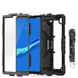Калъф с Дръжка за Lenovo Tab M10 HD 2th 10.1, Tech-Protect Solid360 Case, Черен (3)
