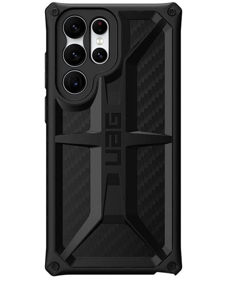 Противоударен Калъф за Samsung S22 Ultra, UAG Monarch Carbon Fiber Case, Черен (2)