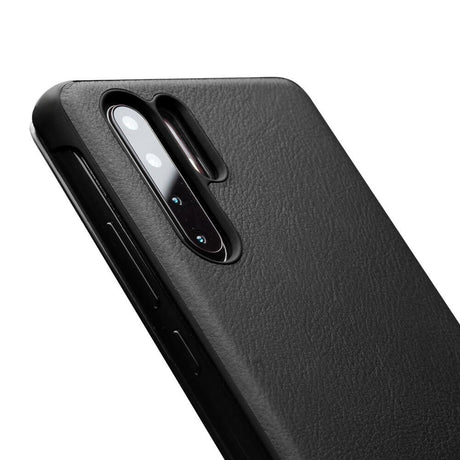 Активен Калъф за Huawei P30 Pro, Qialino Smart Book Case, Черен (7)