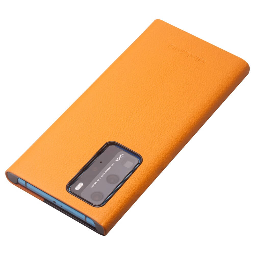 Активен Калъф за Huawei P40 Pro, Qialino Smart Book Case, Кафяв (5)