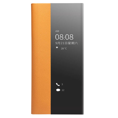 Активен Калъф за Huawei P40 Pro, Qialino Smart Book Case, Кафяв