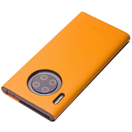 Активен Калъф за Huawei Mate 30 Pro, Qialino Smart Book Case, Кафяв (3)
