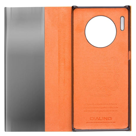 Активен Калъф за Huawei Mate 30 Pro, Qialino Smart Book Case, Кафяв (7)