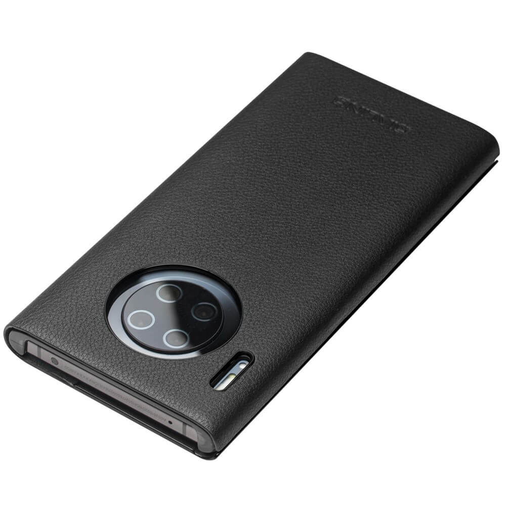 Активен Калъф за Huawei Mate 30 Pro, Qialino Smart Book Case, Черен (3)