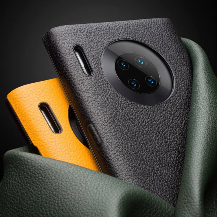 Активен Калъф за Huawei Mate 30 Pro, Qialino Smart Book Case, Черен (4)