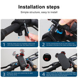 Стойка за Велосипед и Мотор, Joyroom Bike Holder 7", Черен (8)