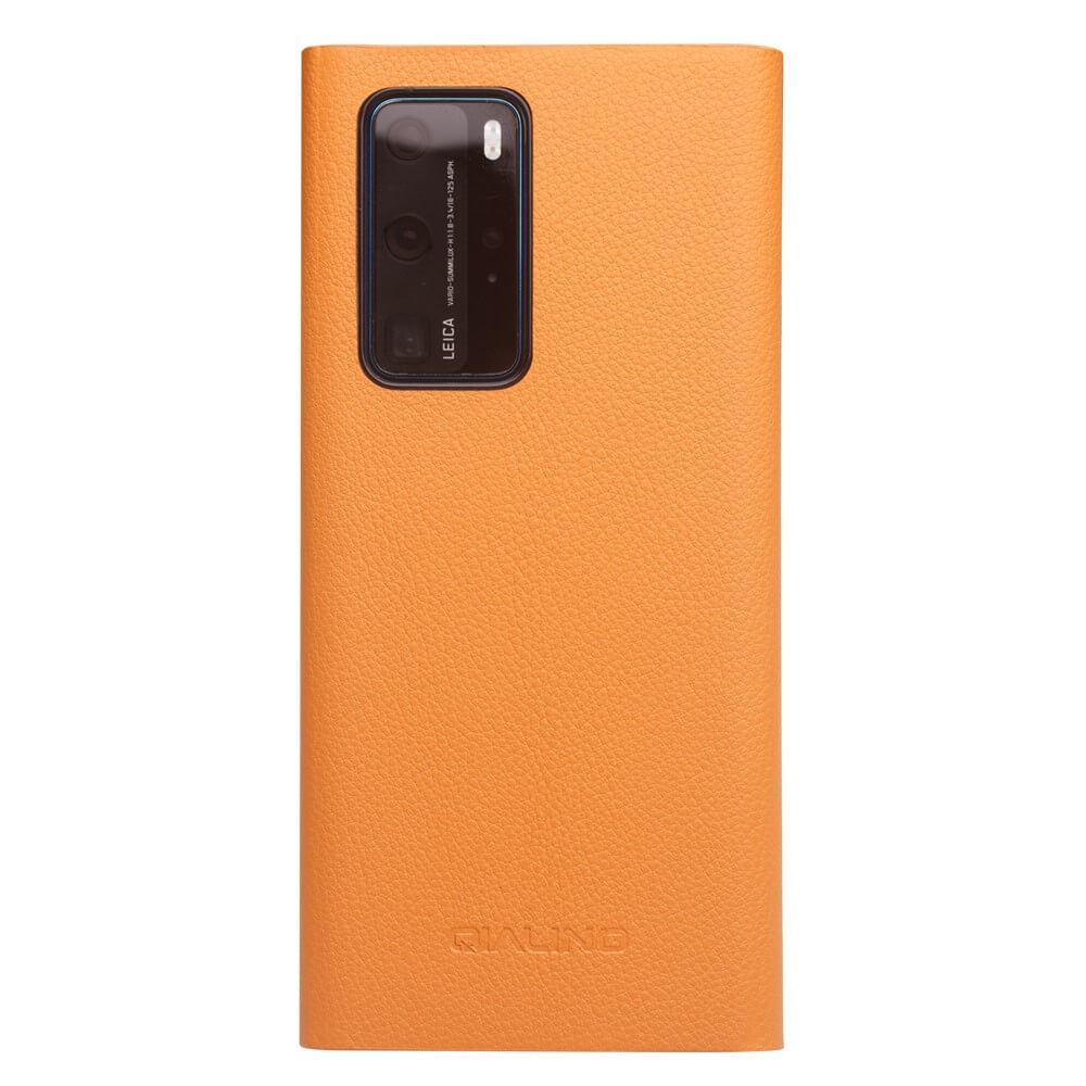 Активен Калъф за Huawei P40 Pro, Qialino Smart Book Case, Кафяв (3)