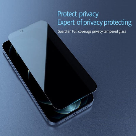 Privacy Стъклен Протектор за iPhone 12 Pro / 12, Nillkin Glass, Черен (4)