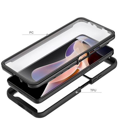 Цялостен Калъф за Xiaomi Redmi Note 11 Pro Plus, Tech-Protect Defense 360 Case, Черен (2)