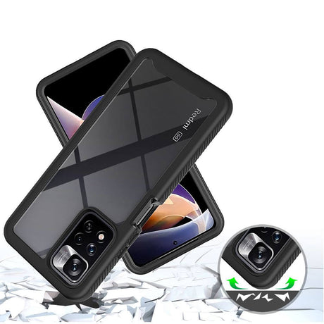 Цялостен Калъф за Xiaomi Redmi Note 11 Pro Plus, Tech-Protect Defense 360 Case, Черен (3)