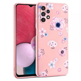 Силиконов Дамски Калъф за Samsung A53, Tech-Protect Floral Case, Розов