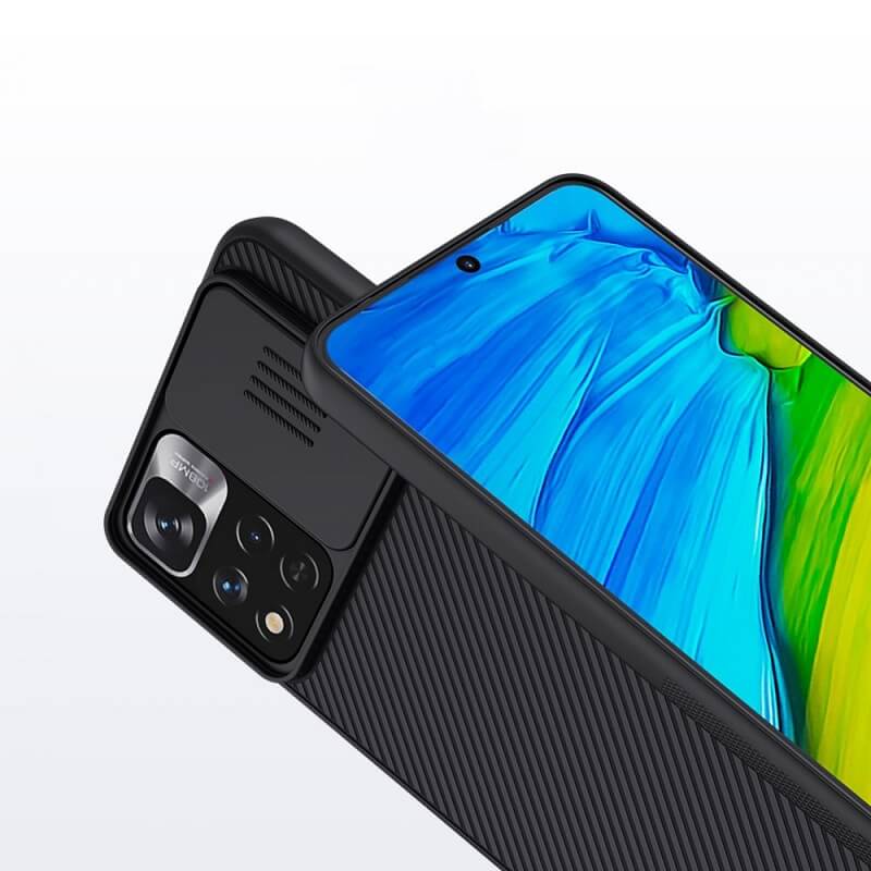 Калъф с Плъзгач за Камера за Xiaomi Redmi Note 11 Pro Plus, Nillkin CamShield Case, Черен (2)