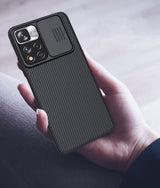 Калъф с Плъзгач за Камера за Xiaomi Redmi Note 11 Pro Plus, Nillkin CamShield Case, Черен (4)