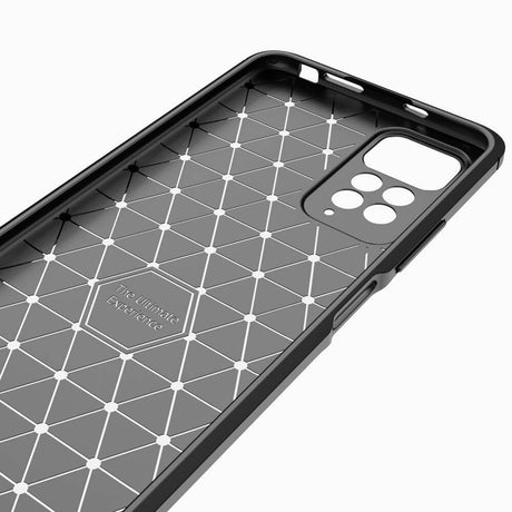 Защитен Калъф за Xiaomi Redmi Note 11 Pro Plus, Premium Carbon Case, Черен (4)