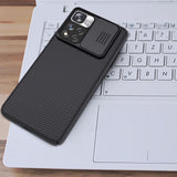 Калъф с Плъзгач за Камера за Xiaomi Redmi Note 11 Pro Plus, Nillkin CamShield Case, Черен (5)