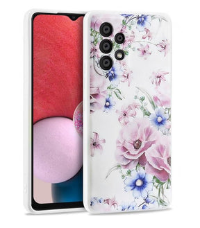Силиконов Дамски Калъф за Samsung A53, Tech-Protect Floral Case, Цветен