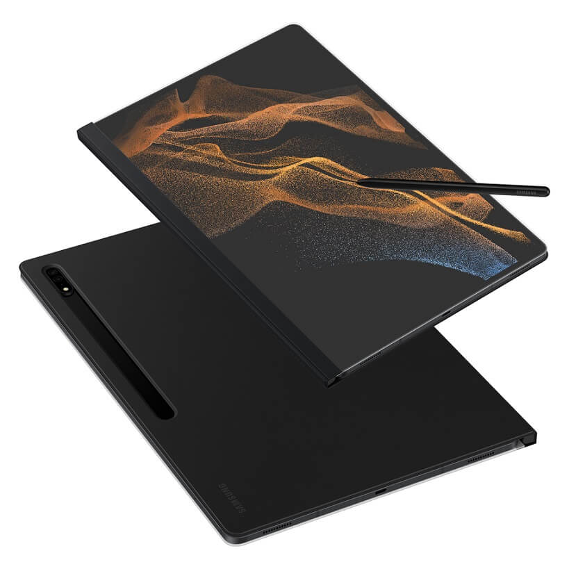 Оригинален Калъф за Samsung Tab S8 / S7, Note View Cover Case EF-ZX700PBE, Черен (6)