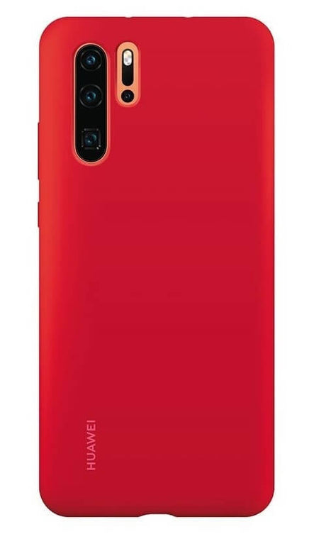 Оригинален Силиконов Калъф за Huawei P30 Pro Soft Silicone Case, Червен (2)