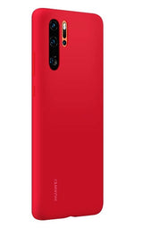Оригинален Силиконов Калъф за Huawei P30 Pro Soft Silicone Case, Червен (3)