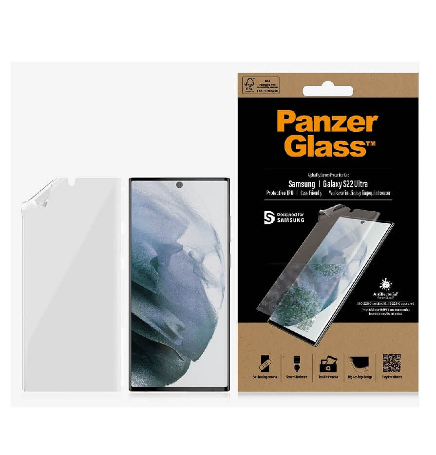 Гъвкав Протектор за Samsung S22 Ultra, Panzer TPU Glass, Прозрачен (2)