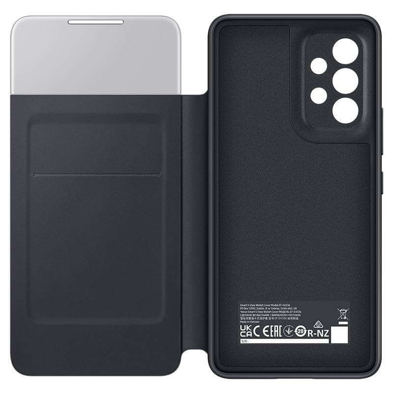 Оригинален Активен Калъф за Samsung A33 S-View Book Case EF-EA336PBE, Черен (4)